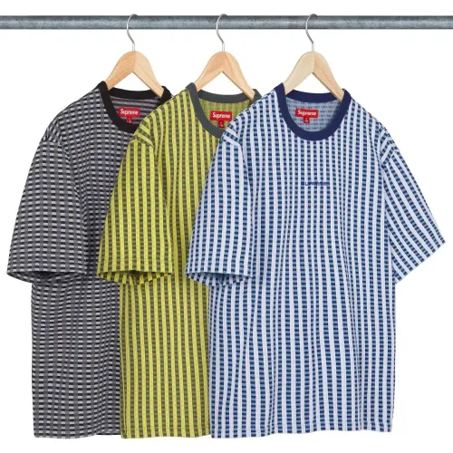 GRID JACQUARD S:S TOP