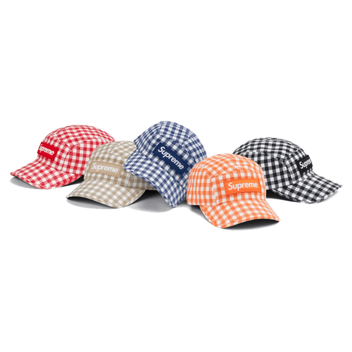 Gingham Camp Cap