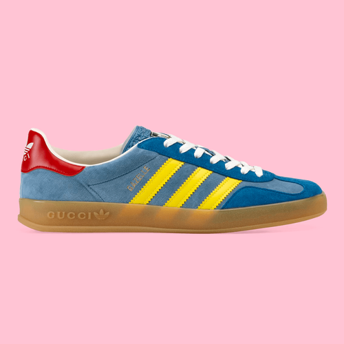 Gucci x Adidas Gazelle Blue sneaker streetwear sneakerhead kicks