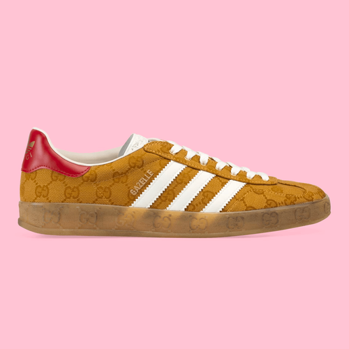 Gucci x Adidas Gazelle Tank Print streetwear fashion collab news sneakers