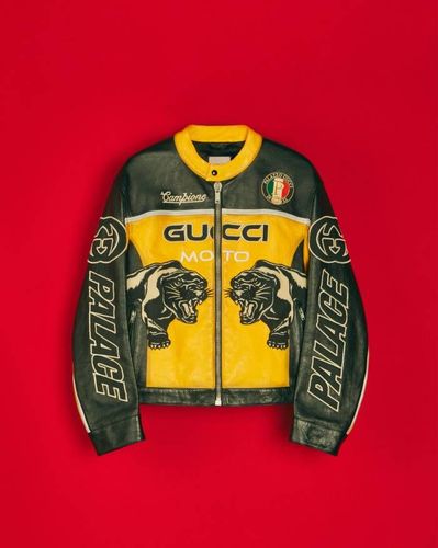 Gucci x Palace Leather Jacket streetwear style collab news where to buy