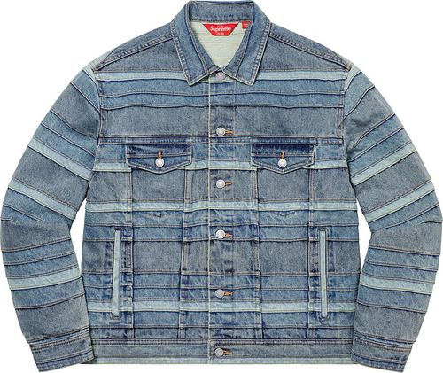 Layered Denim Trucker Jacket