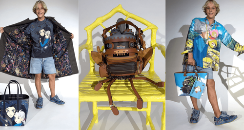 Loewe x howls moving castle studio Ghibli collaboration