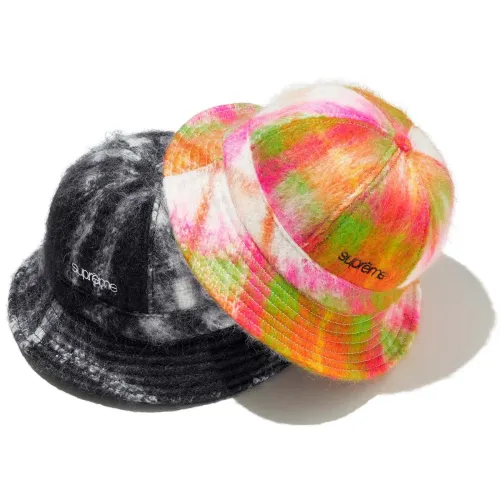 Mohair Plaid Bell Hat
