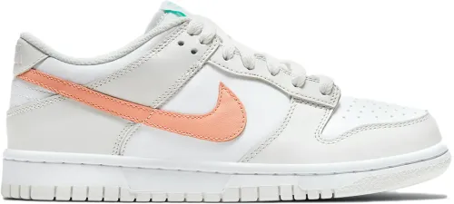 Nike-Dunk-Low-White-Bone-Peach-Aqua-GS
