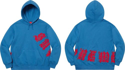 Old English Wrap Hooded Sweatshirt