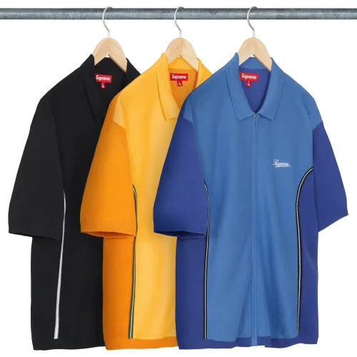PIPING ZIP UP POLO