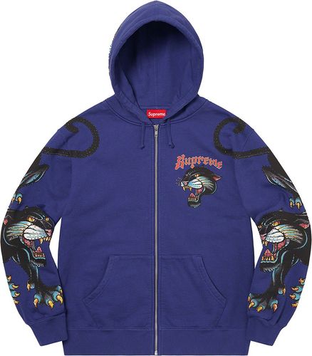 Panther Zip Up Hooded Sweatshirt