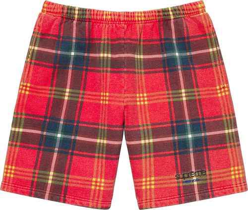 Plaid Sweatshort