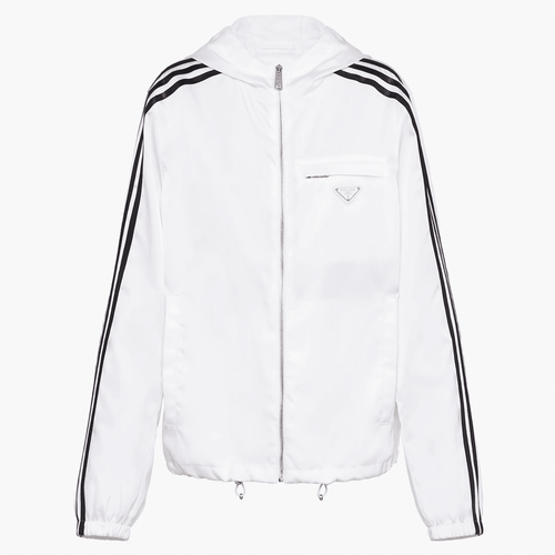 Prada x Adidas Re-Nylon Hooded Track Jacket streetwear style collab news info