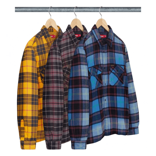 Quilted Plaid Flannel Shirt FW24