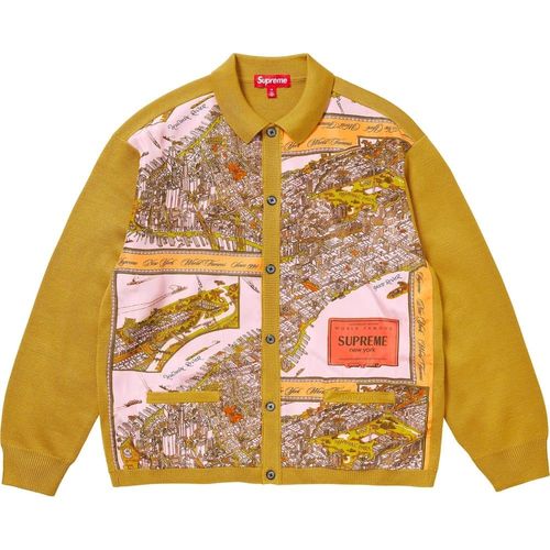 SILK MAP CARDIGAN