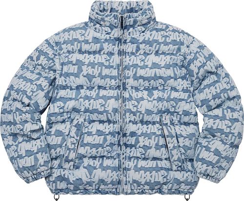 SS22-Fat-Tip-Jacquard-Denim-Puffer-Jacket