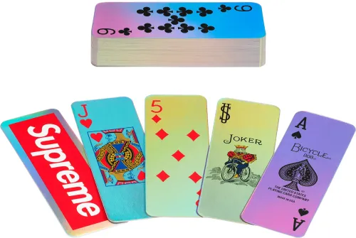 SUPREME x BICYCLE® HOLOGRAPHIC SLICE CARDS