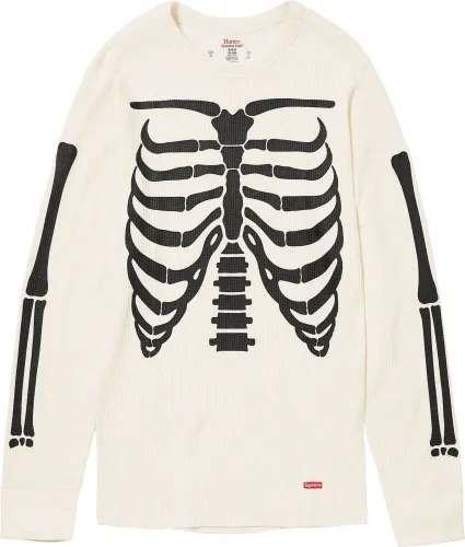 SUPREME x HANES® BONES THERMAL CREW (1 PACK)