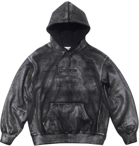 SUPREME x MM6 MAISON MARGIELA FOIL BOX LOGO HOODED SWEATSHIRT