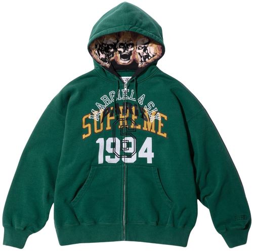 SUPREME x MM6 MAISON MARGIELA ZIP UP HOODED SWEATSHIRT