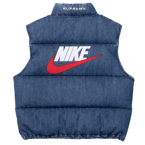 SUPREME x NIKE DENIM PUFFER VEST SS24