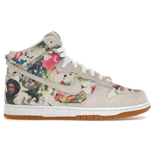 SUPREME x NIKE SB DUNK HI RAMMELLZEE White