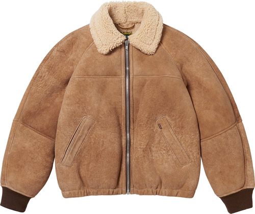 SUPREME x SCHOTT® SHEARLING BOMBER JACKET