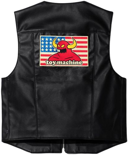 SUPREME x TOY MACHINE FAUX LEATHER VEST