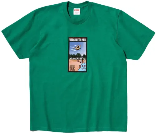 SUPREME x TOY MACHINE WELCOME TO HELL TEE