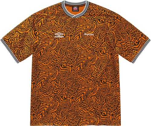 SLN Official - SUPREME x UMBRO JACQUARD ANIMAL PRINT SOCCER JERSEY