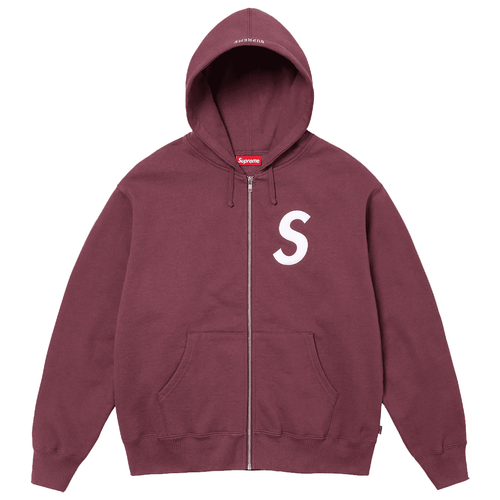 S Logo Zip Up Hooded Sweatshirt