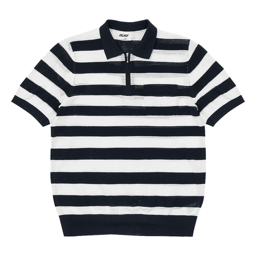 Stripe Mesh Polo