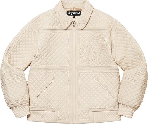 Studded Quilted Leather Jacket