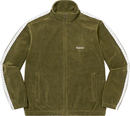 Studded Velour Track Jacket