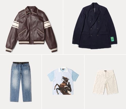 SLN Official - Stussy FLORAL JACQUARD GARAGE JACKET