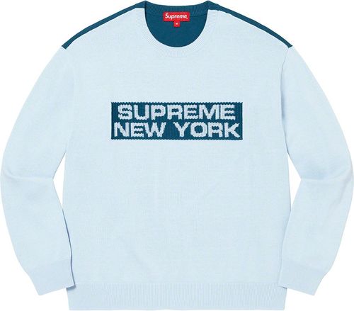 Supreme 2 Tone Sweater streetwear fashion style