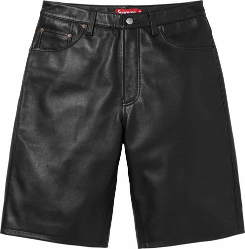 Supreme BAGGY LEATHER SHORT