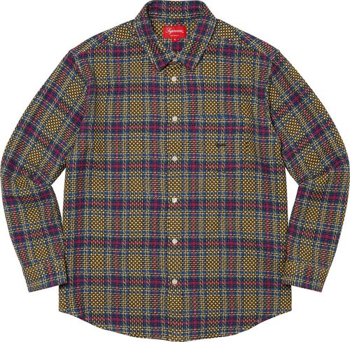 Supreme BASKET WEAVE PLAID SHIRT streetwear fashion news