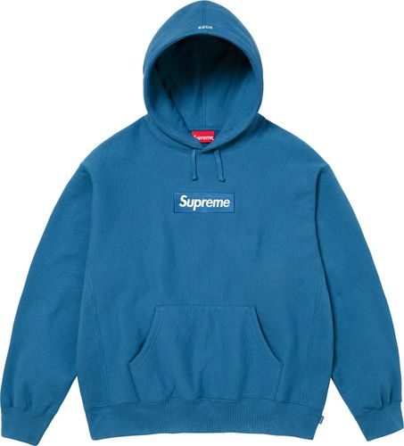 Supreme BOX LOGO HOODED SWEATSHIRT FW23 Blue