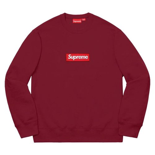 Supreme Box Box Crewneck FW22 Cardinal hypebeast style fashion news