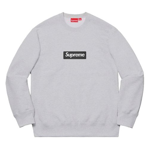Supreme Box Box Crewneck FW22 Grey streetwear style fashion news