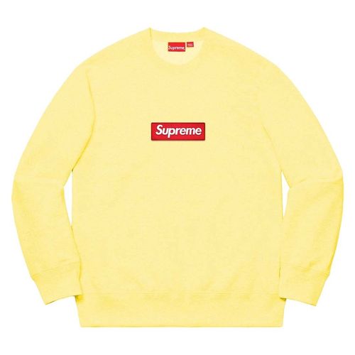 Supreme Box Box Crewneck FW22 Yellow streetwear style fashion news info