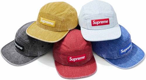 Supreme COATED DENIM CAMP CAP
