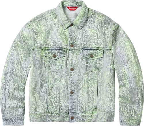 Supreme CRACKLE DENIM TRUCKER JACKET