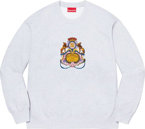 Supreme CREST CREWNECK streetwear fashion