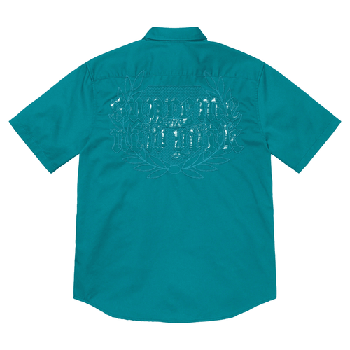 Supreme CROC PATCH S:S WORK SHIRT streetwear style fashion