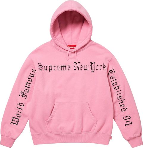 Supreme Contrast Cutout Hooded Sweatshirt