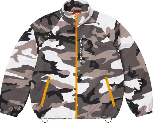 Supreme Contrast Zip Track Jacket