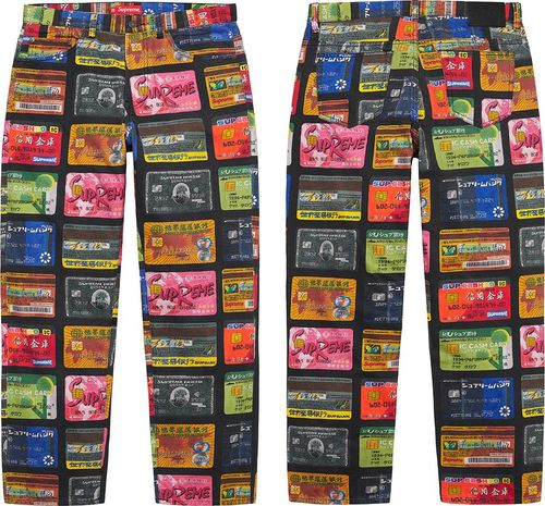 Supreme Credit Cards Regular Jean streetwear fashion