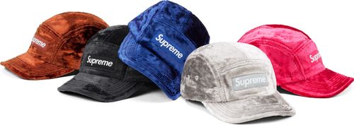 Supreme Crushed Velvet Camp Cap streetwear style
