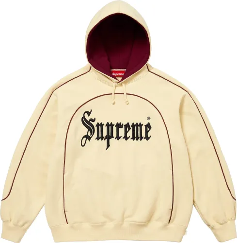 Supreme Curve Piping Hooded Sweatshirt