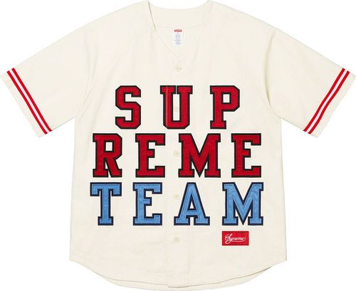 Supreme Denim Baseball Jersey streetwear fashion brand outfit style hypebeast