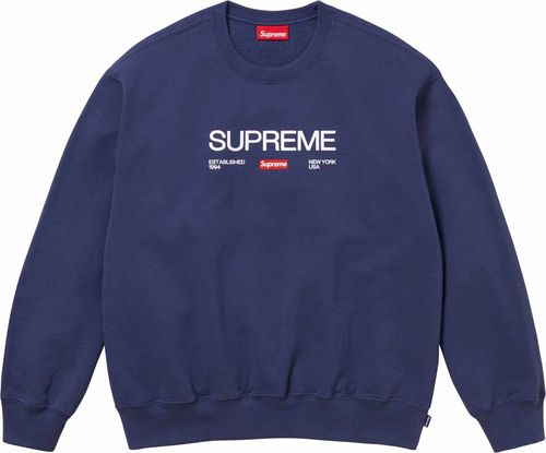 Supreme ESTABLISHED CREWNECK